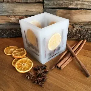 Orangenwindlicht – Orangen weiß/natur