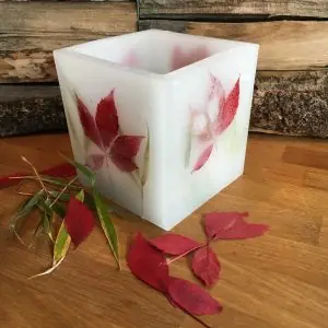 Blumenwindlicht – Herbstblatt