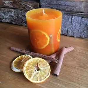 Orangenkerze – Orangen rund
